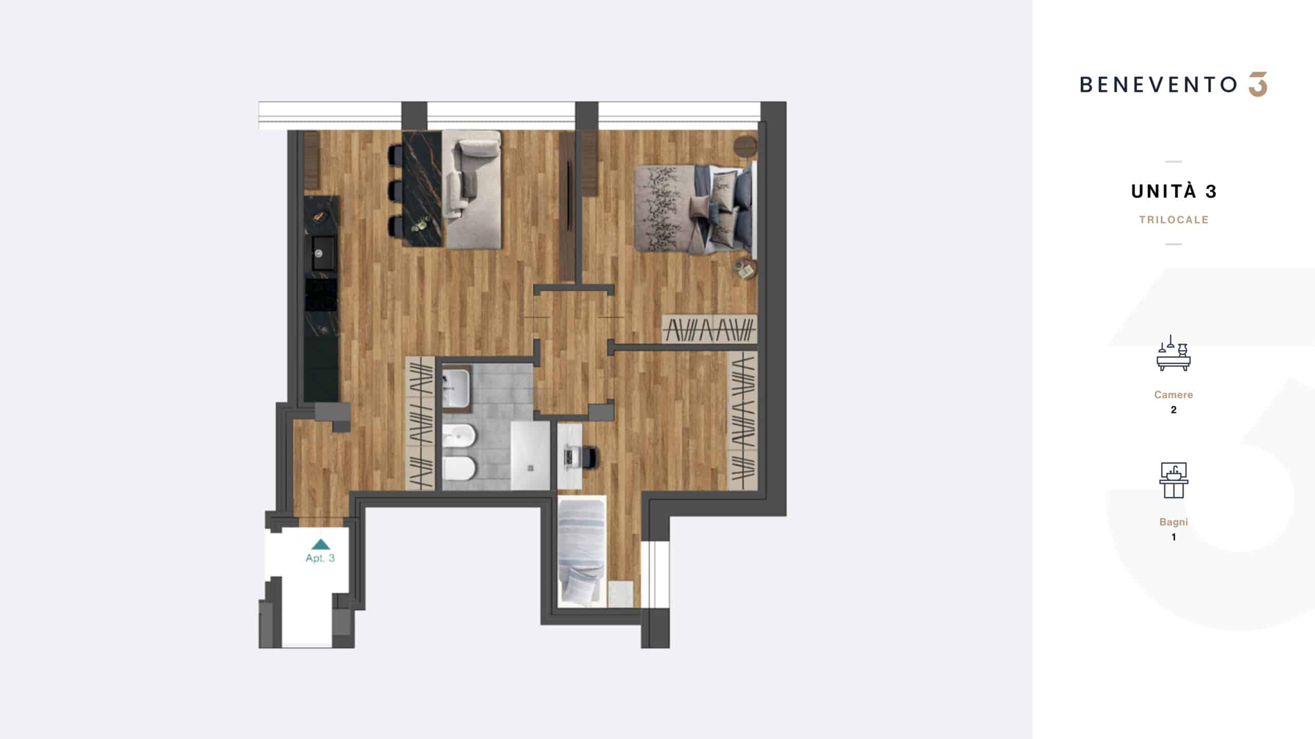 Interno di un appartamento moderno